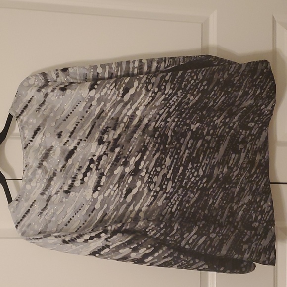 Additions by Chicos Silver, Gray and Black Tunic Size 2 - Picture 7 of 11